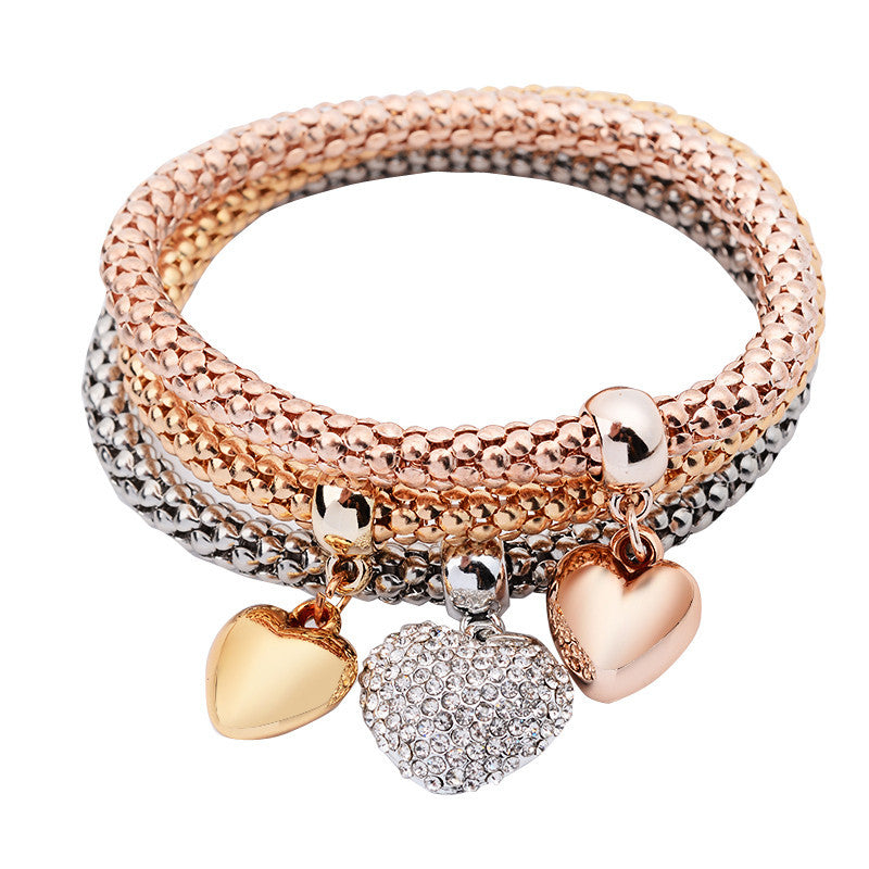 3Pcs Charm Pulseiras